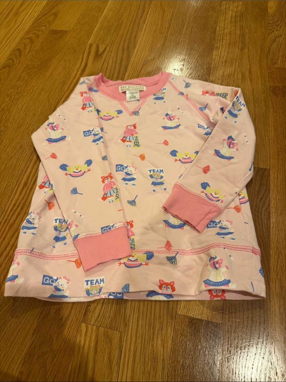 The Beaufort Bonnet Company Pink Cheerleader Print Kids Top